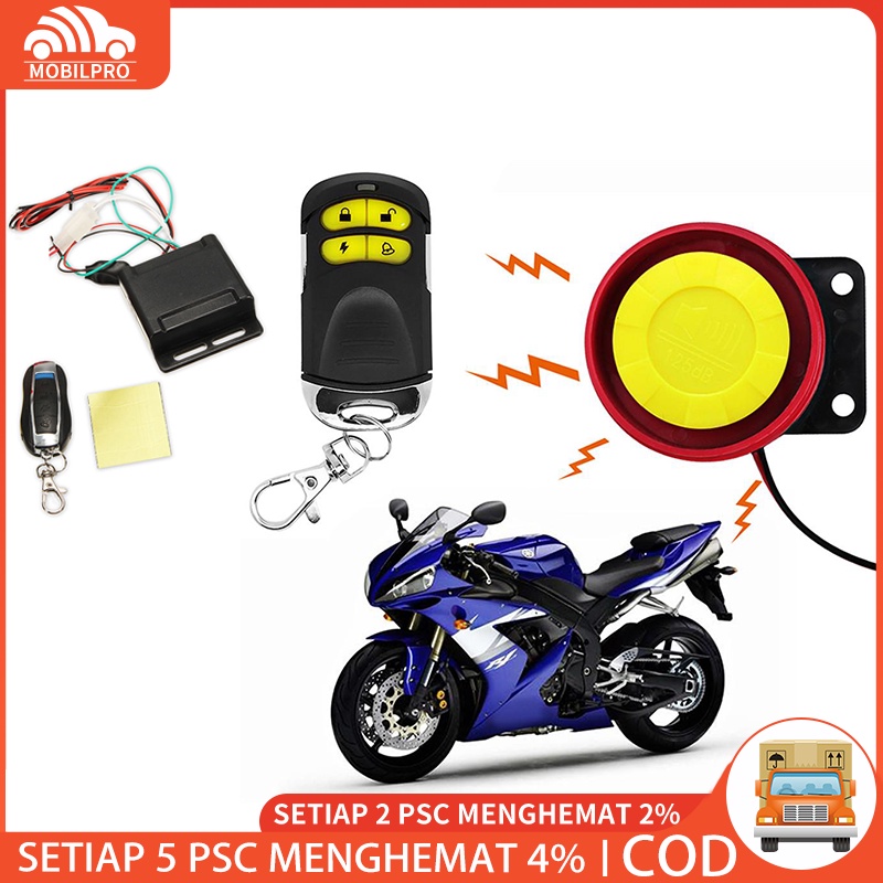 Alarm Motor System V12 Remote Stater Jarak Jauh Universal Yamaha Honda Suzuki