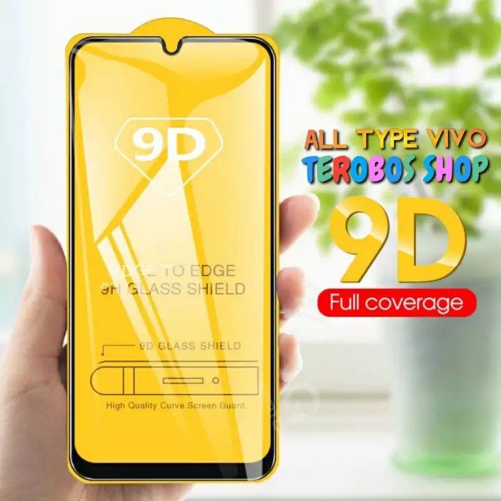 KOREAN Tempered Glass Vivo Y1s 6.22 inchi FULL SCREEN TG 5D 9D 21D FULL GLUE