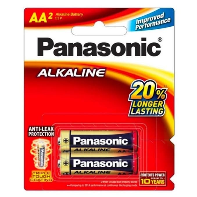 Baterai Batre Batere Alkaline AA /A2 Panasonic Battery 2 pcs