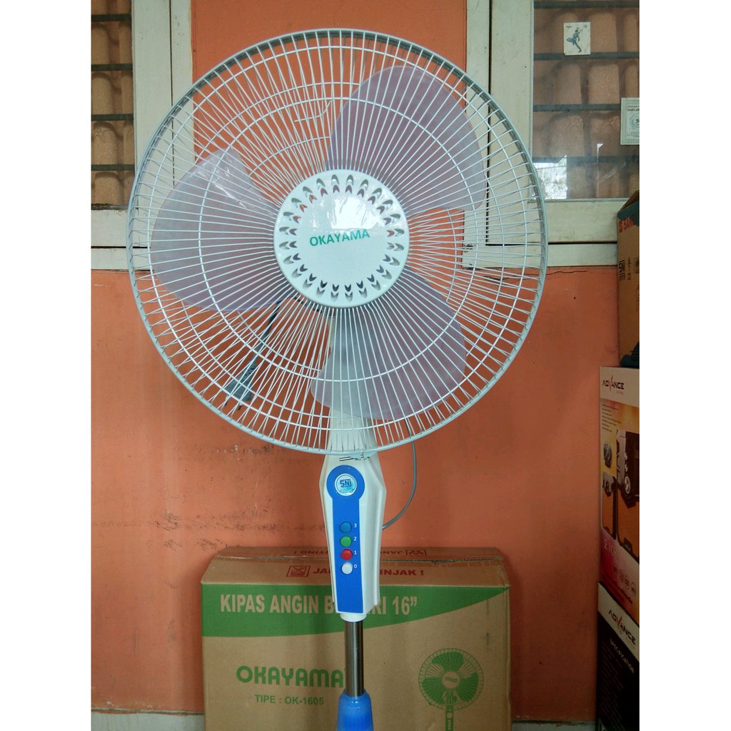 Kipas Angin Berdiri Okayama 16 Inch OK1605 / Stand Fan (KHUSUS JNT/DLL)