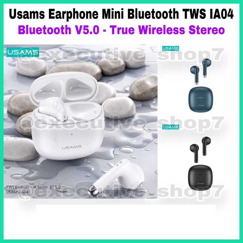 Usams Earphone Mini Bluetooth TWS IA04