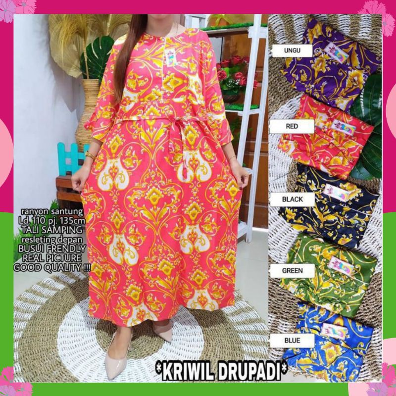 DASTER / DASTER PANJANG WANITA MURAH KATUN BUSUI/DASTER PANJANG