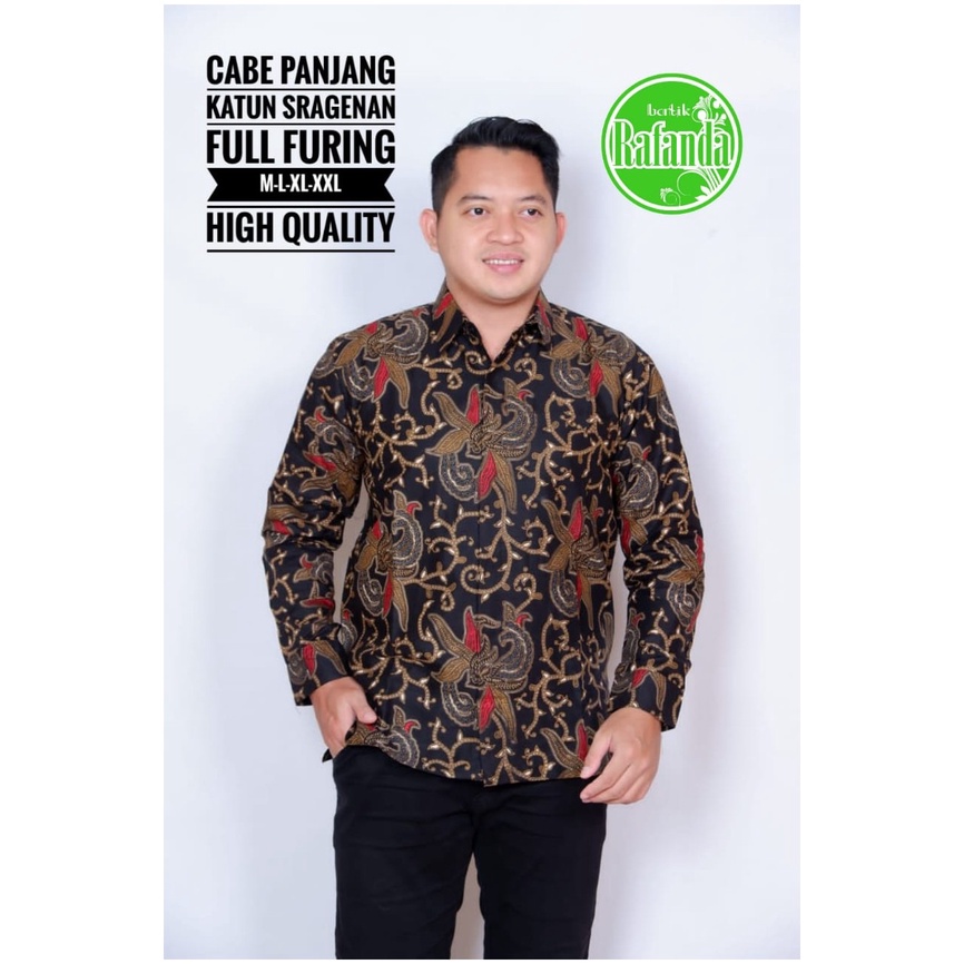 CABE RAFANDA BATIKSOLOAMANAH BAJU KEMEJA BATIK SOLO PRIA LENGAN PANJANG PENDEK LAPIS FURING ATASAN BATIK PREMIUM MODERN KATUN HALUS PEKSI TLOMPO SUTARNO NANDA PUNOKAWAN GURDO HIJAU 2 BOKOR KLASIK PERMATA HITAM 2 LURIK ABU PETA UNGGU ALDIANSYAH ANGGARA KLA