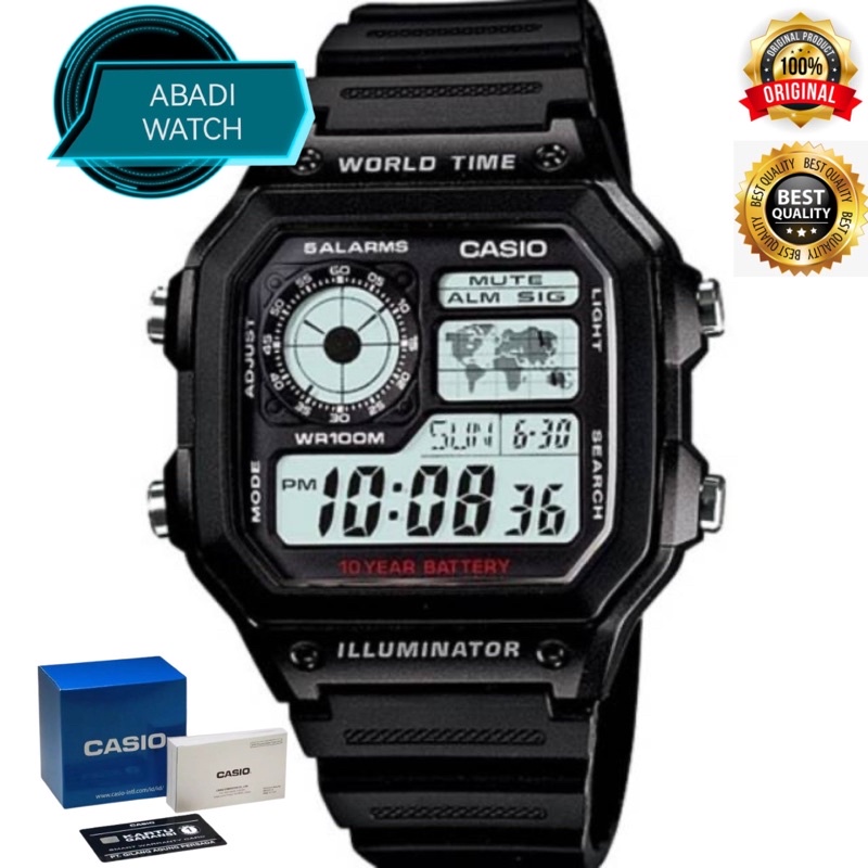 CASIO JAM TANGAN AE-1200WH-1 AVDF