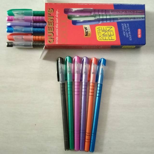 

❤ (per pcs) Pulpen / Bolpoin / Bolpen Murah Faster Queen's C6000 /Queen C6000 ❤
