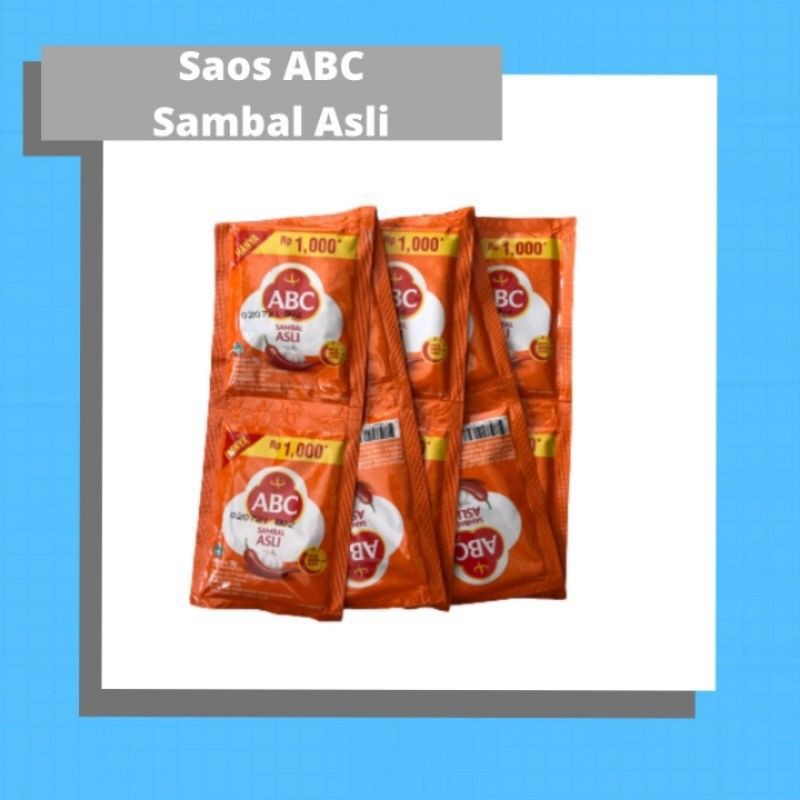 

Saos ABC Saset 1 pack isi 10 Pcs