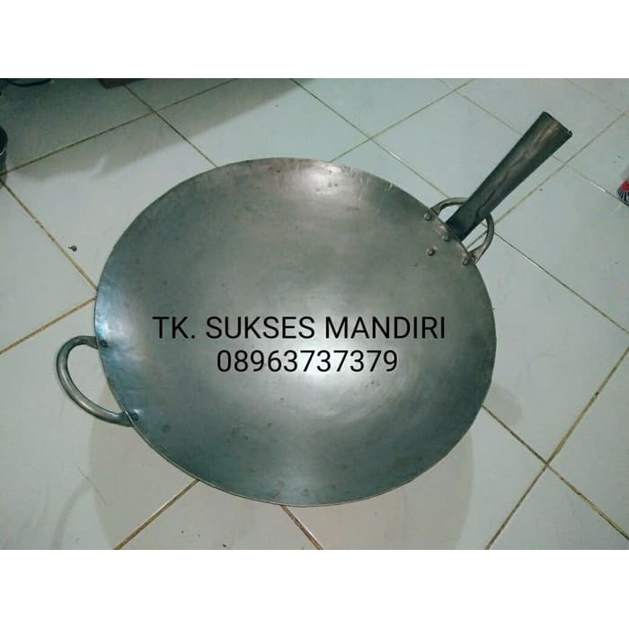 KUALI BESAR BAJA PUTI 45cm kwali kuwali wajan penggorengan nasi goreng