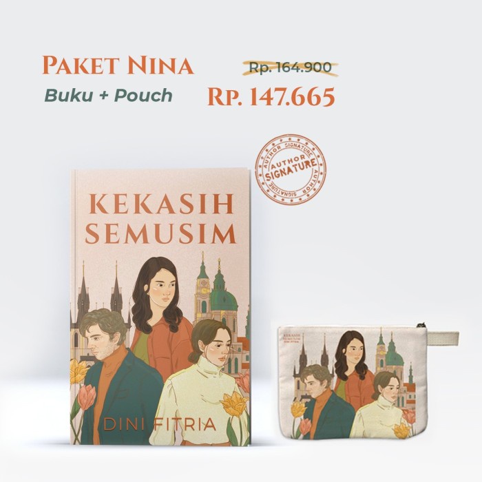 

FLASH SALE!!! BUNDLING PAKET NINA (BUKU + POUCH) BY DINI FITRIA TERBARU