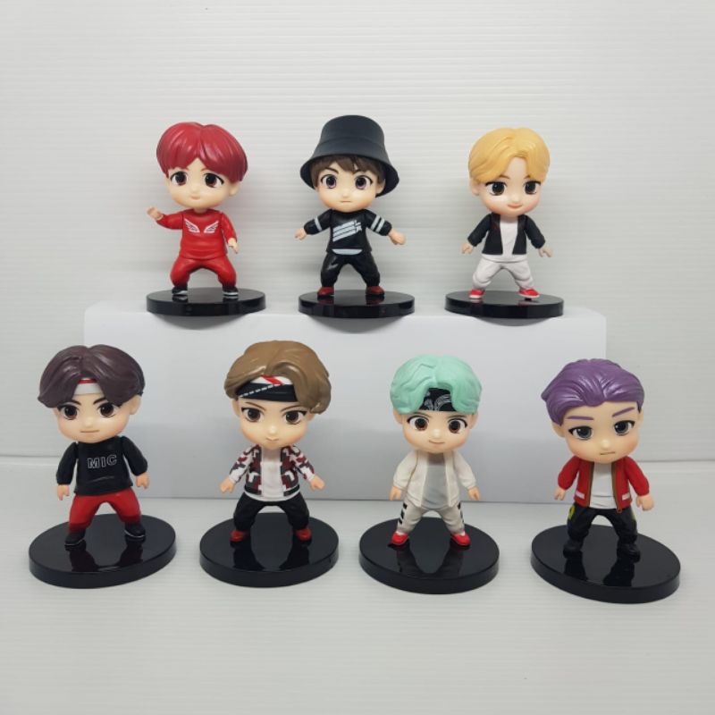 topper BTS bangtan boys figurine figurin boneka pajangan mobil koleksi KPOP