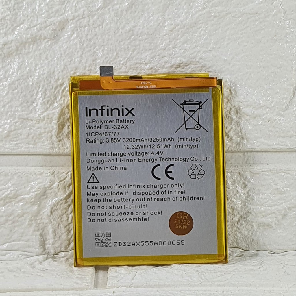 Baterai Battery Original INFINIX Zero 4 , X555 , Kode Batre BL-32AX , BL32AX