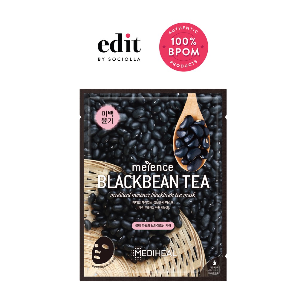 

Mediheal Meience Blackbean Tea Mask - size: 25 ml - Edit by Sociolla