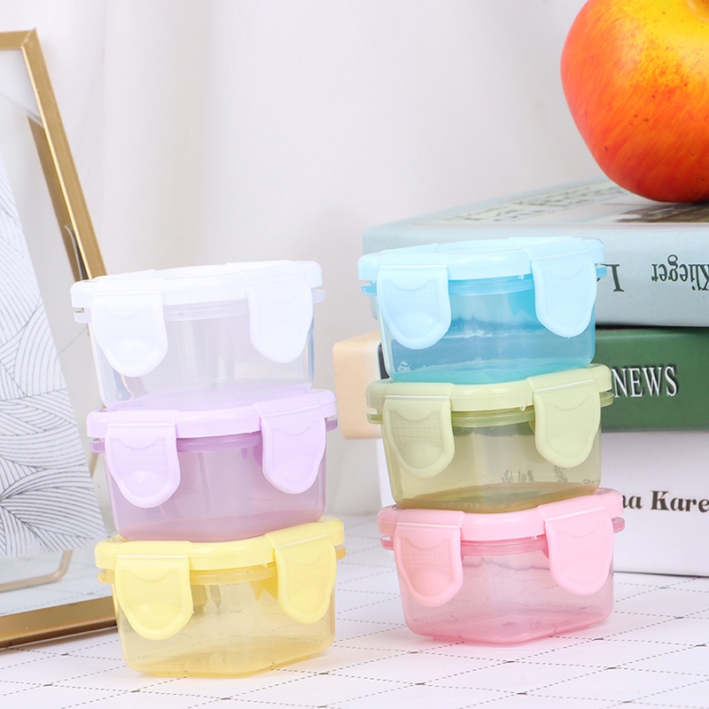 【LUCK11】5pcs 60ml Portable Baby Food Storage Freezer Containers Jam Box Home Storage Box