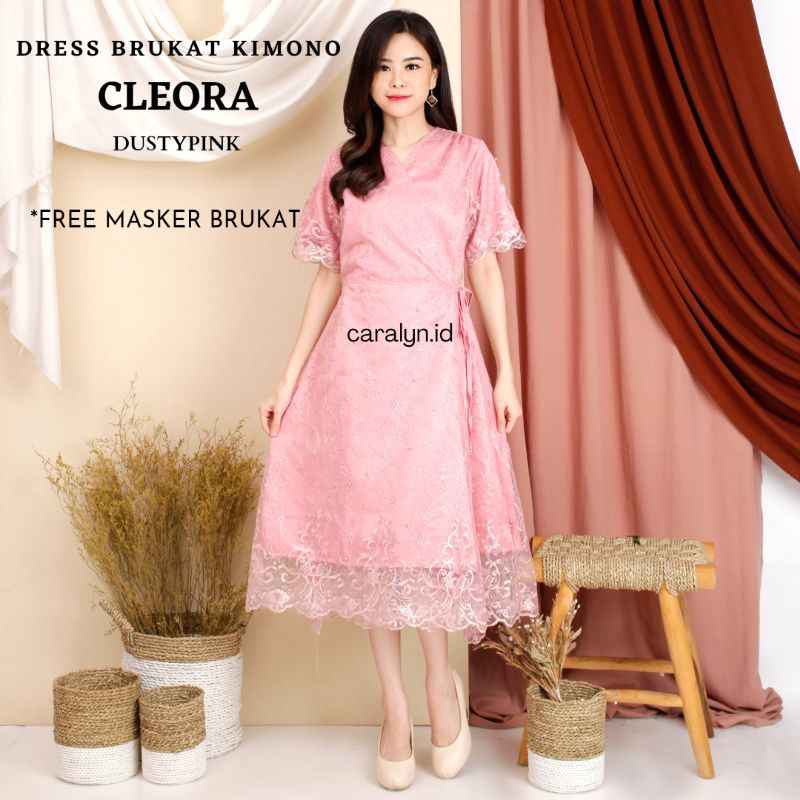 DRESS BRUKAT KIMONO CLEORA DRESS KONDANGAN MEWAH