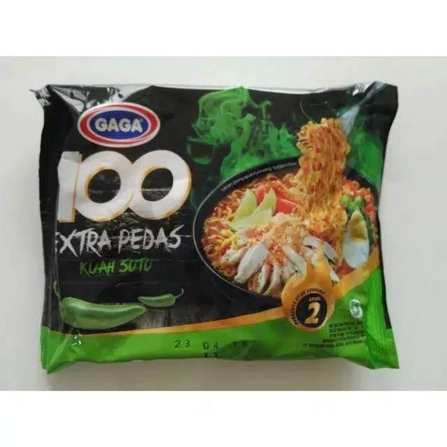 

GAGA MIE 100 EXTRA PEDAS KUAH SOTO 75G