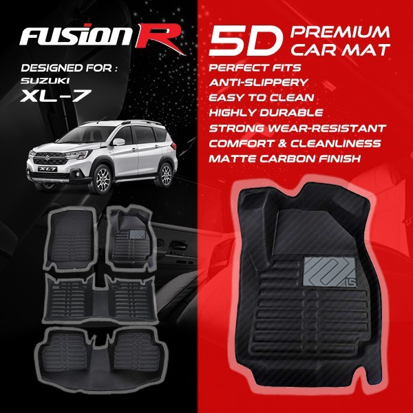 Fusion R Karpet Mobil 5D SUZUKI XL7 Luxury Car Carpet Carbon Fit PNP Premium Original