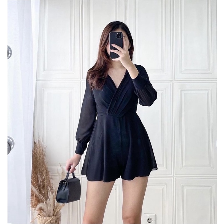 jumpsuit pendek wanita / jumpsuit barbara