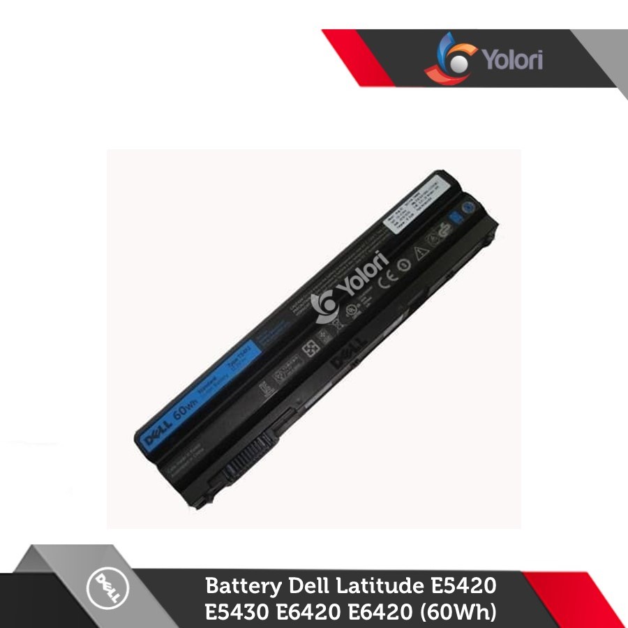 Original Baterai Laptop Dell Latitude E5420, E5430, E5520, E6420 E6440