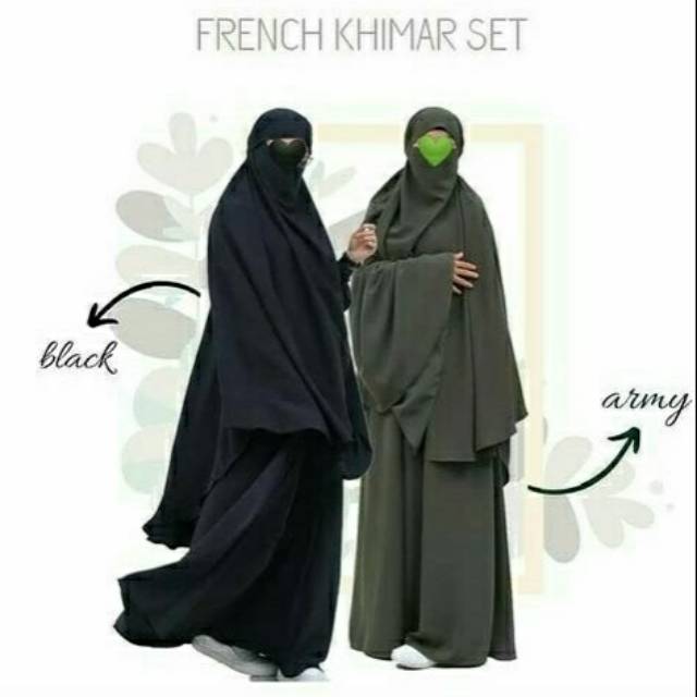 GAMIS PREMIUM SET KHIMAR/Full Gamis Syar'i/FRENCH KHIMAR SET