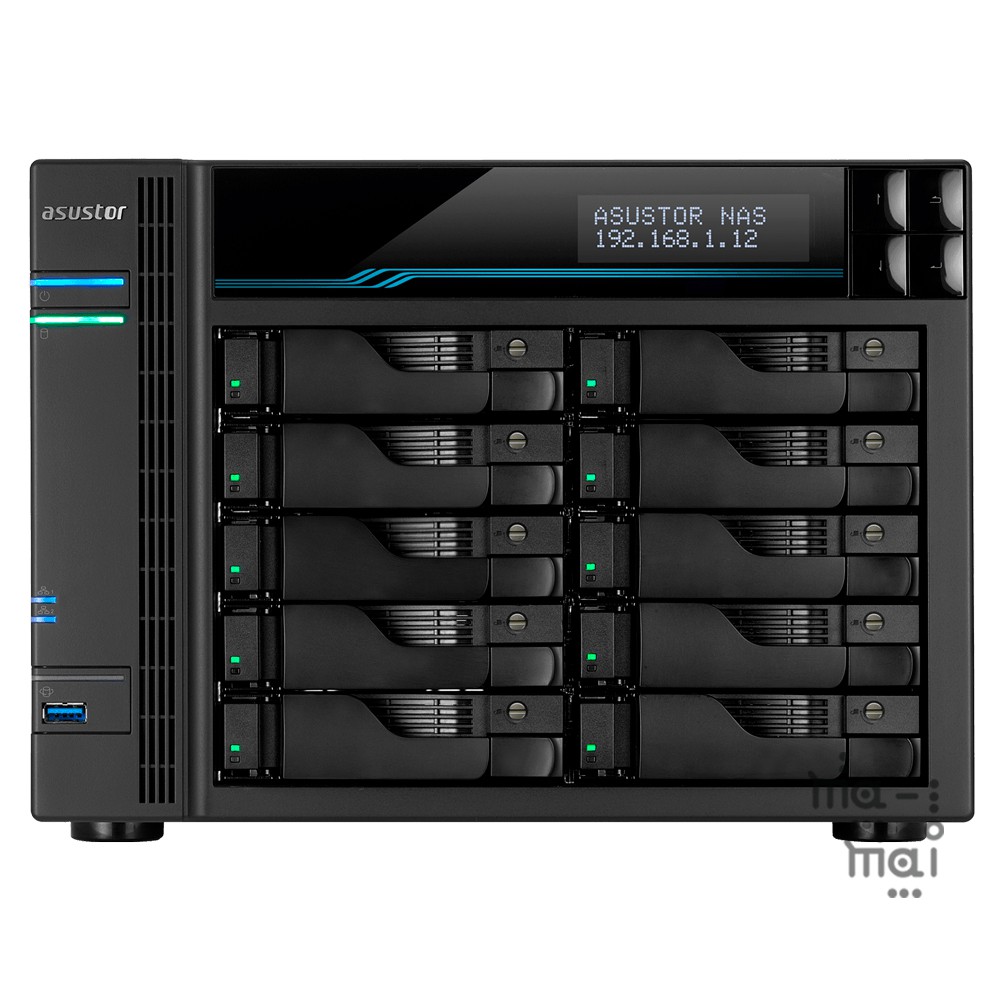 ASUSTOR AS6510T 16GB RAM 10-Bay NAS EXC DISK Intel ATOM Quad-Core