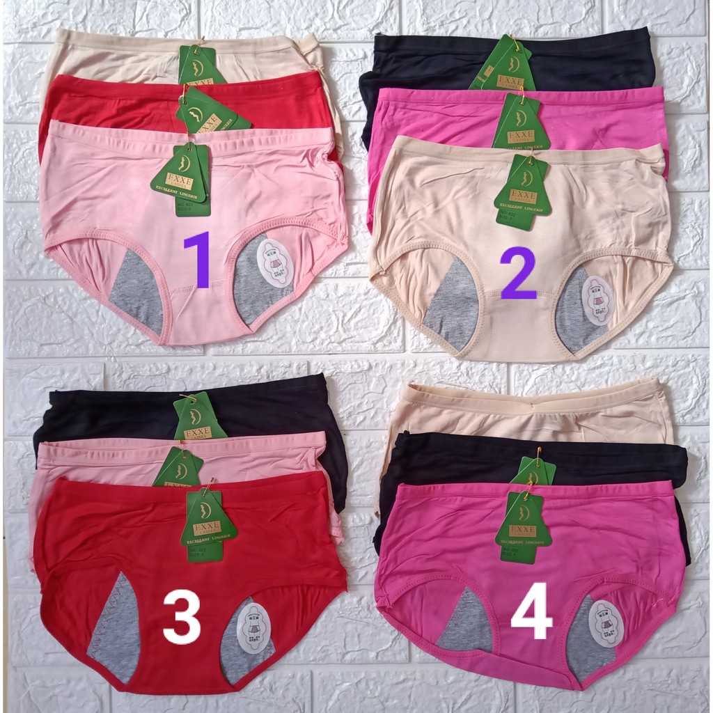 CD / Celana Dalam Exxe Ladies Extra Protection 3 pcs