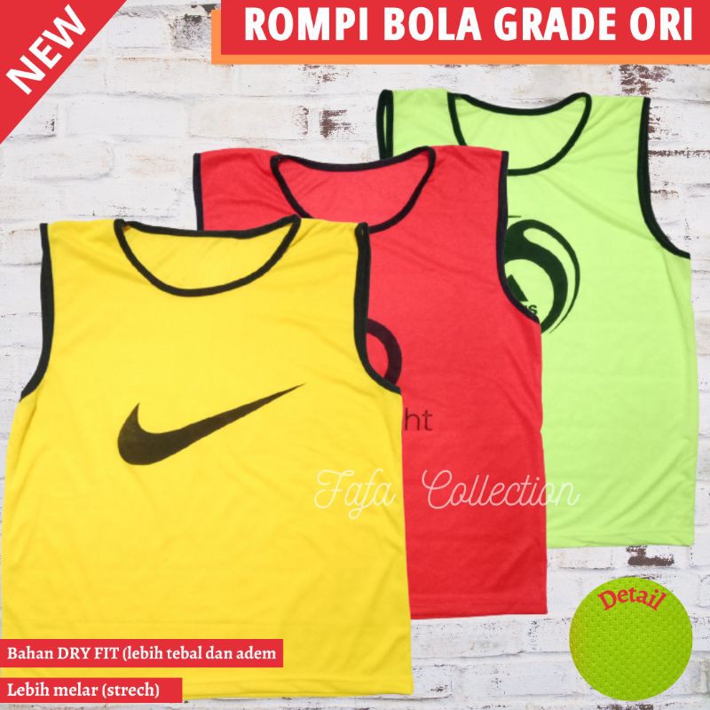 Grade Ori Rompi Bola Futsal Bahan Dri Fit