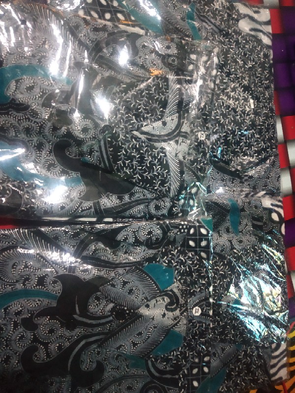 Baju Batik Couple Ayah Dan Anak Laki-laki Motif Dimensi Abu-abu