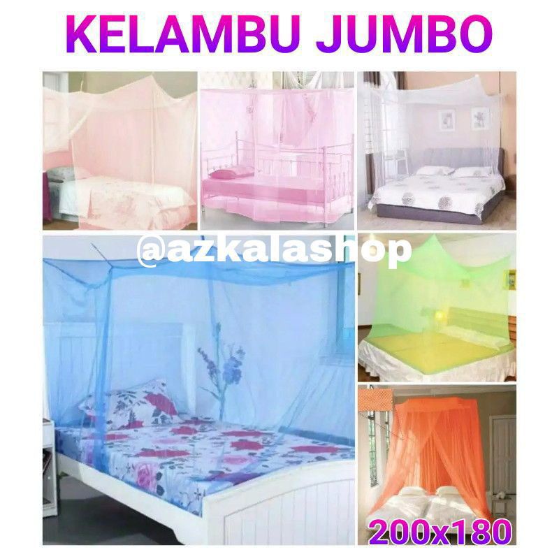 KEPAMBU JJMBO 180X200 / KELAMBU ANTI NYAMUK / KELAMBU KOTAK