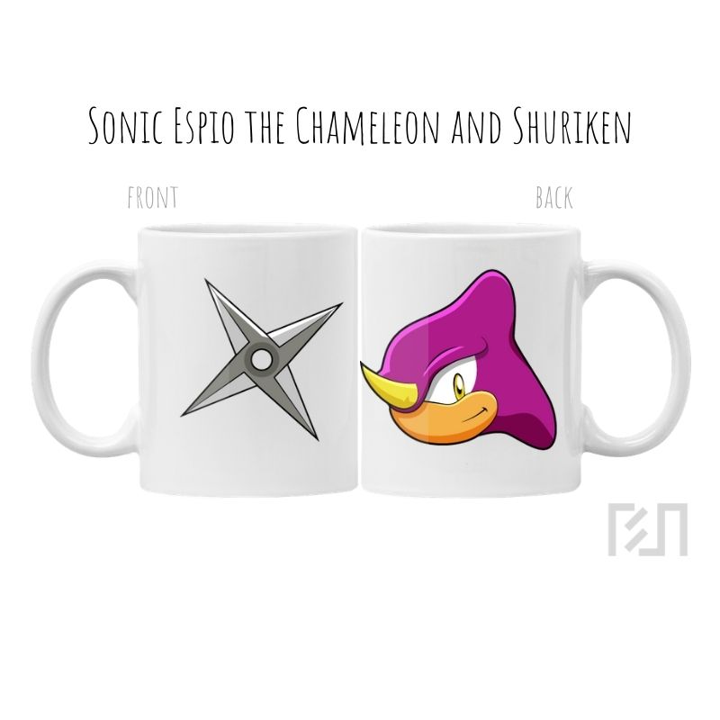 Mug Sonic Espio the Chameleon and Shuriken Icon