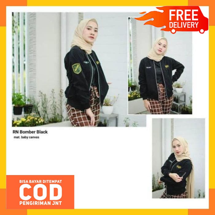 Rn Star Jaket Bomber Wanita Premium - Jaket Bomber - Jaket Wanita - Jaket Parka Wanita-5