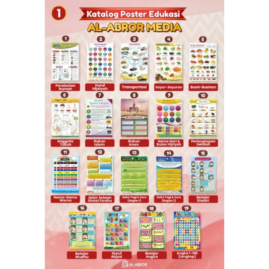 

Poster Edukasi Anak Al - Abror Media 39 Tema (1) Full Colour