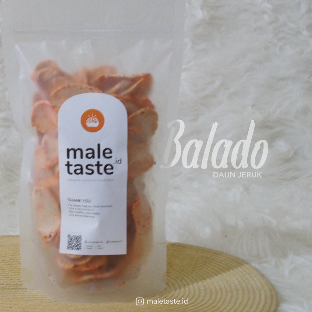Premium Basreng Bandung Rasa Original Daun Jeruk - Balado Daun Jeruk - Pedas Daun Jeruk - Maletaste-Balado Daun Jeruk