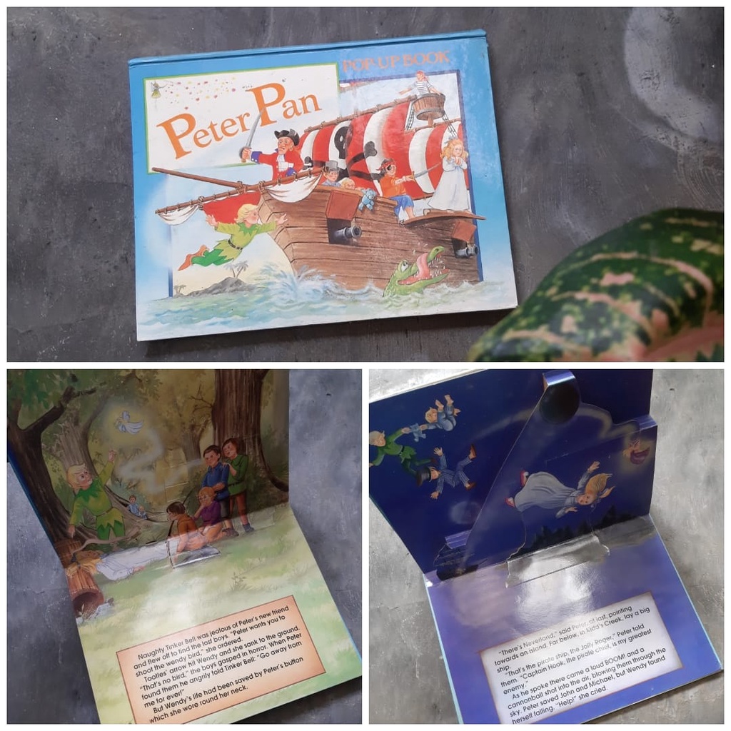 Peter Pan Pop Up Book buku anak HC bekas second preloved