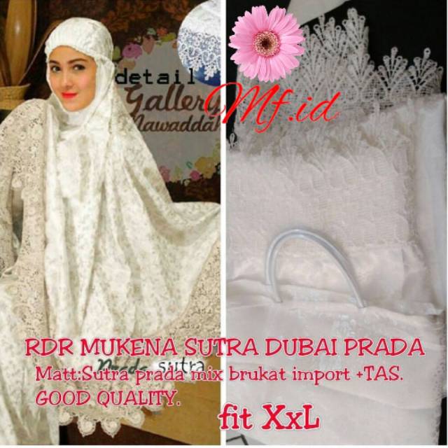 REAL PICT MUKENA SUTRA DUBAI PRADA/MUKENA JUMBO