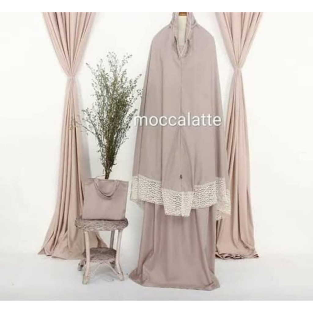 Mukena Renda Katun Rajut/Bahan Katun Mikro/bahan bagus lembut berkualitas/bisa bayar ditempat/COD
