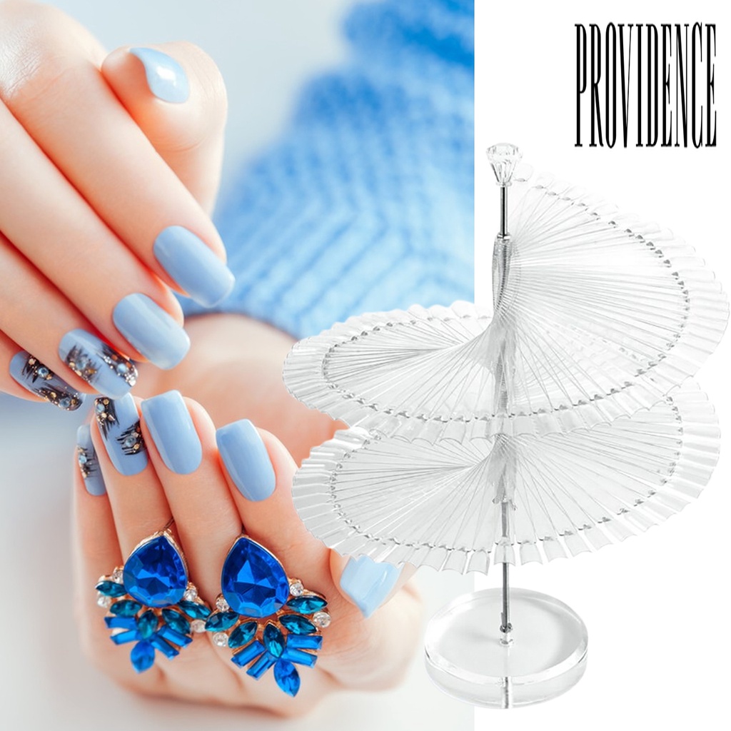 Providence Stand Holder Display Kutek Gel Bahan Plastik Bisa Dilepas / Diputar Reusable Untuk Salon