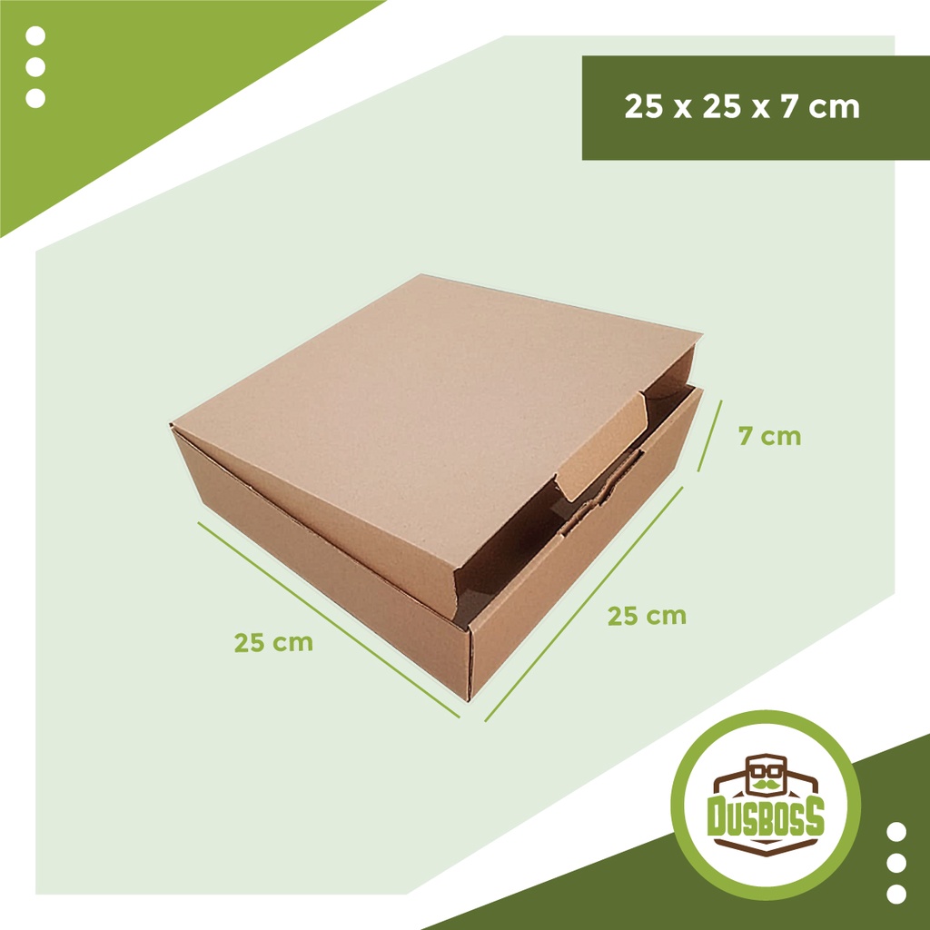 

Kardus 25 x 25 x 7 cm.....Die Cut untuk kotak baju- Aksesoris- dll,