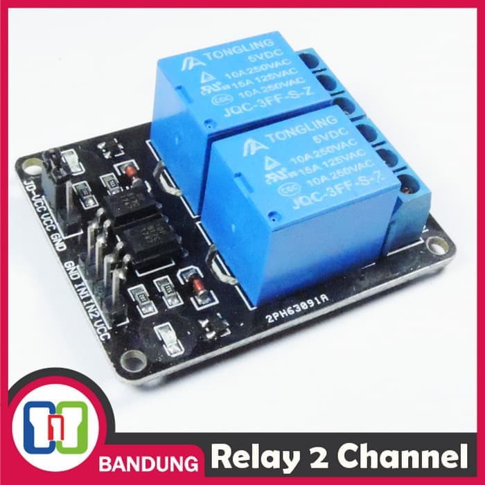 RELAY 5V 2 CHANNEL OUTPUT 250VAC 30VDC 10A WITH OPTOCUPLER MODUL