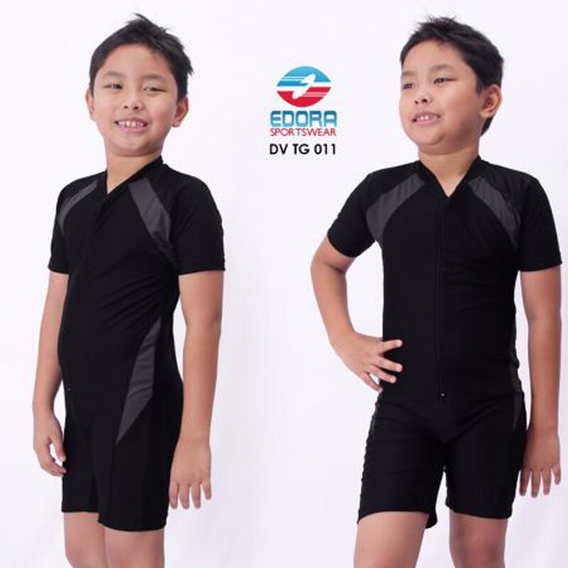 Baju Renang Anak Cowo Usia SD Laki-laki Jumpsuit DV TG EDORA