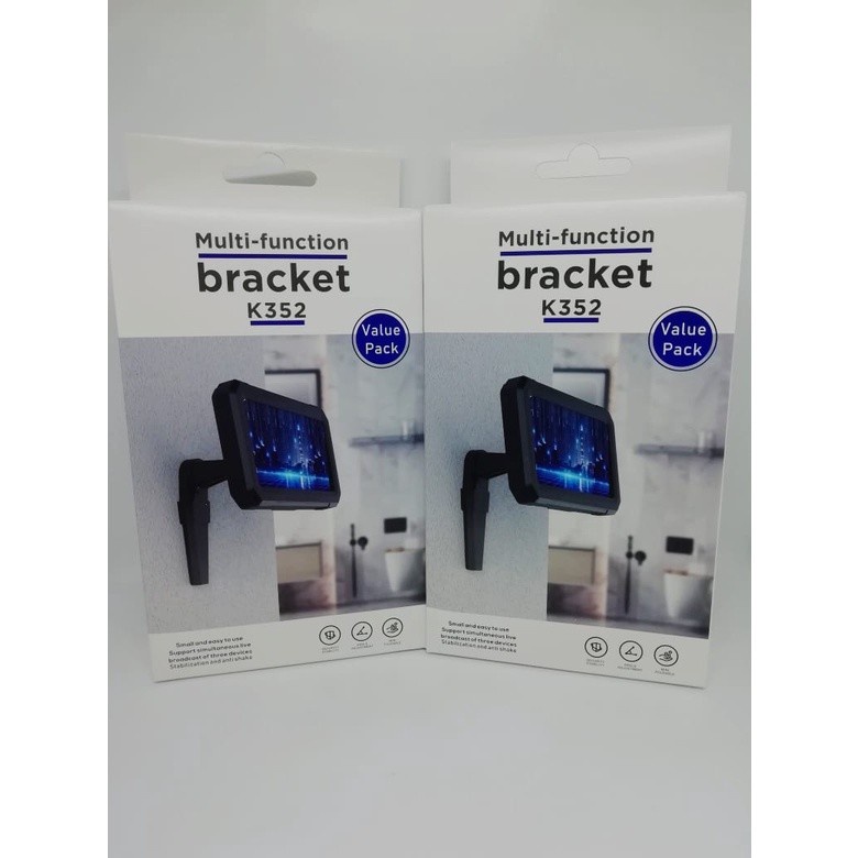 Holder Waterproof Bracket 2in1 Dudukan Tempat Penahan Ponsel Holder K352