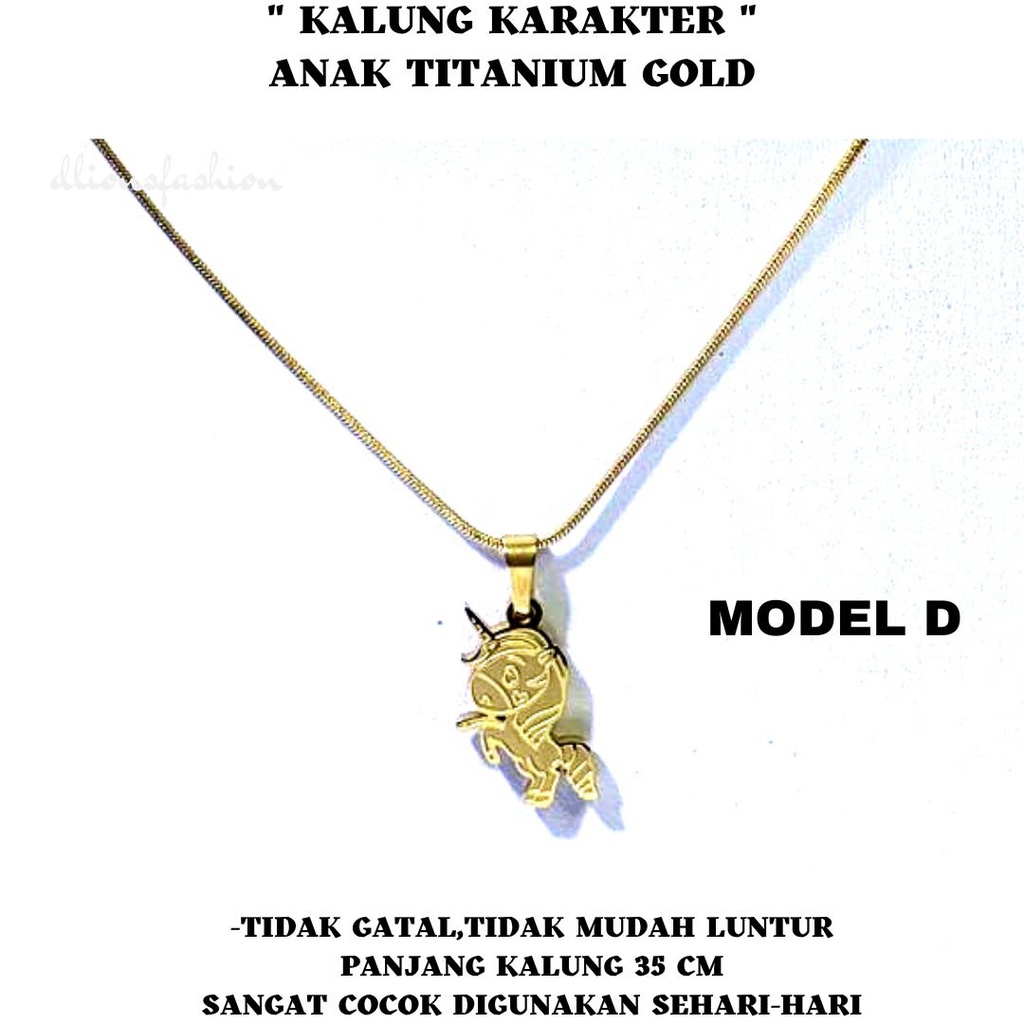 KALUNG ANAK ASLI TITANIUM,KALUNG KARAKTER ANAK TITANIUM,KALUNG ANAK TIDAK GATAL,KALUNG ANAK TIDAK LUNTUR,PANJANG 35 CM,TERSEDIA BEBERAPA PILIHAN MODEL KALUNG