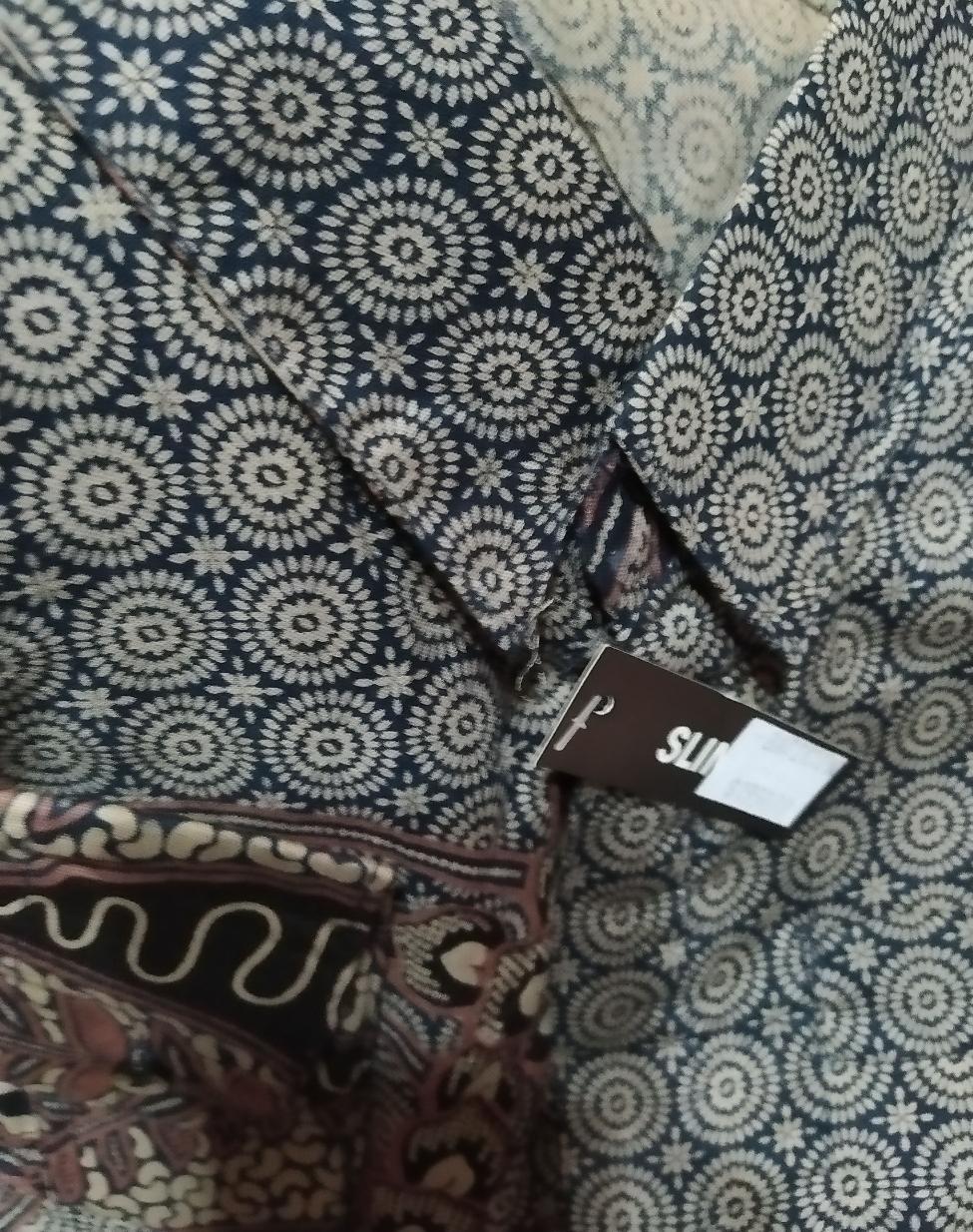 Kemeja Batik Pria Lengan Panjang Slim Fit Batik Pria Lengan Panjang Modern