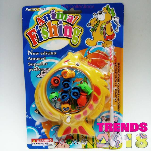 Edukatif Toys Anak | Mainan Pancingan Magnet Kecil, Bisa Berputar Kecil