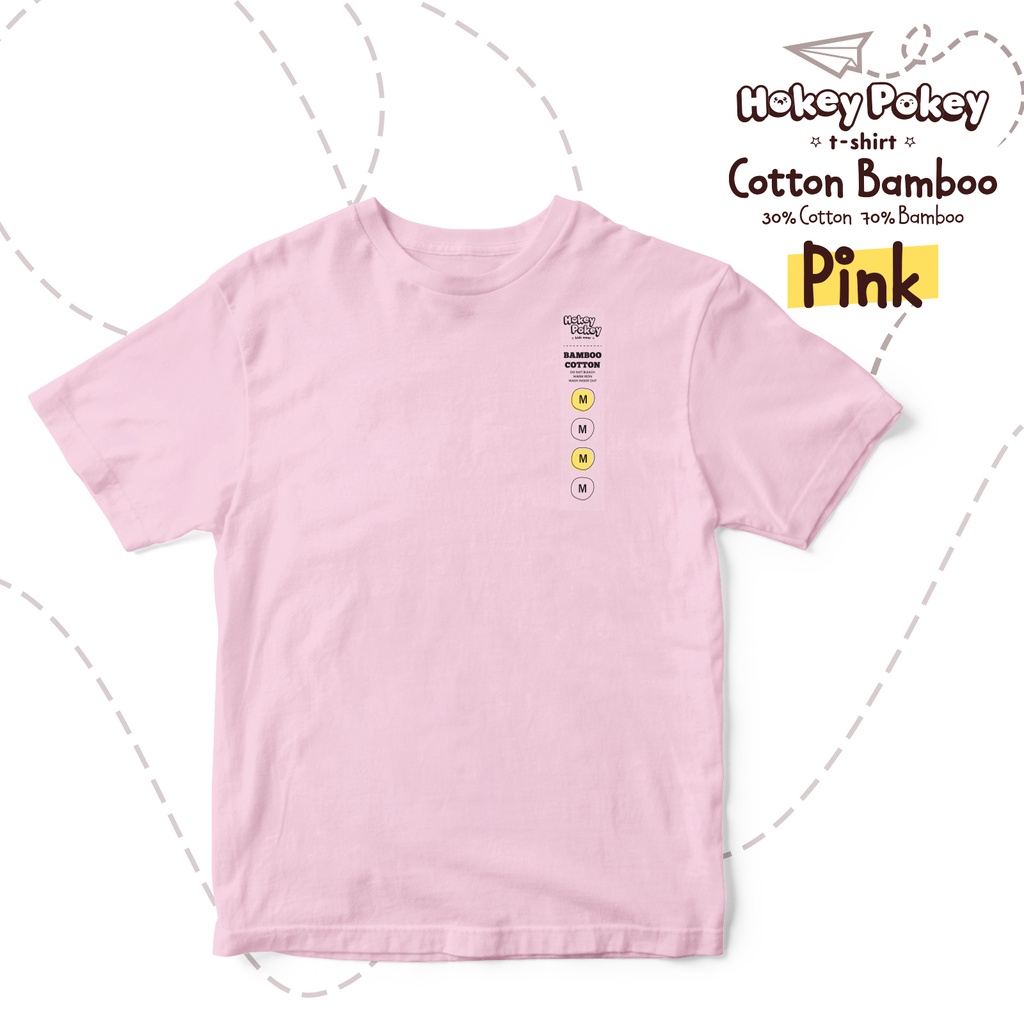 Kaos Polos Anak Cotton Bamboo Pink