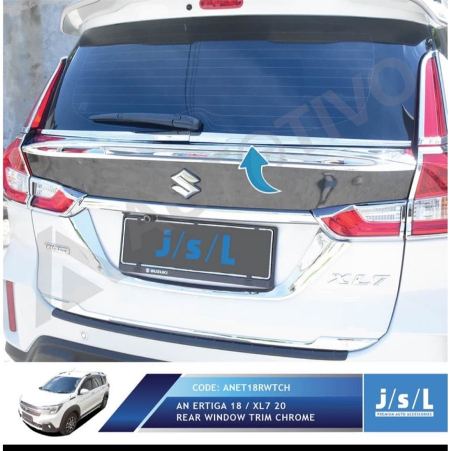 List Kaca Belakang Ertiga XL7 Rear Window Trim Chrome