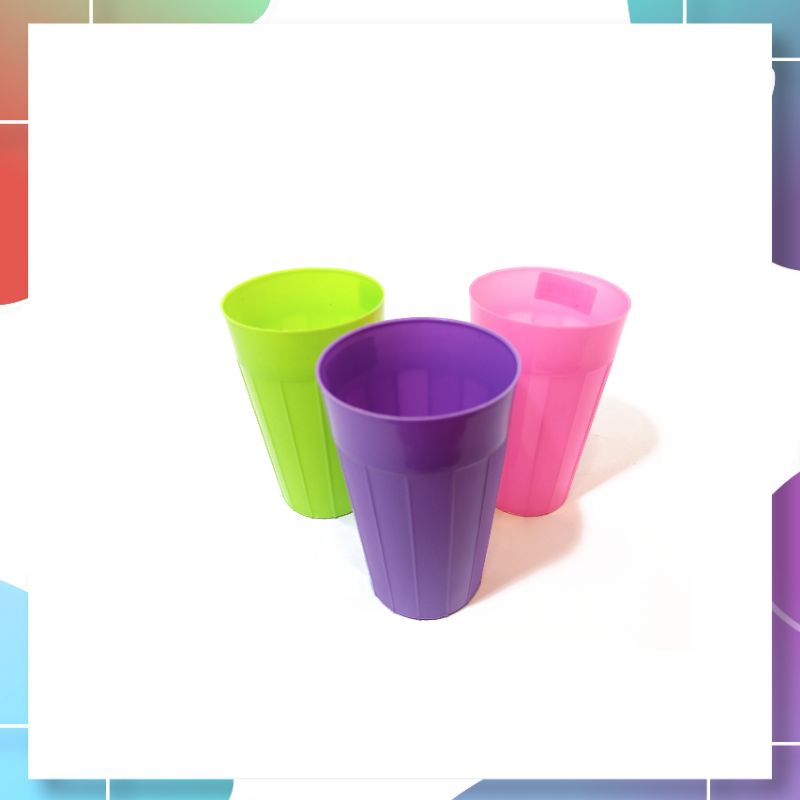 GELAS PLASTIK MURAH / GELAS PLASTIK CANTIK/ GELAS PLASTIK KOPI, TEH