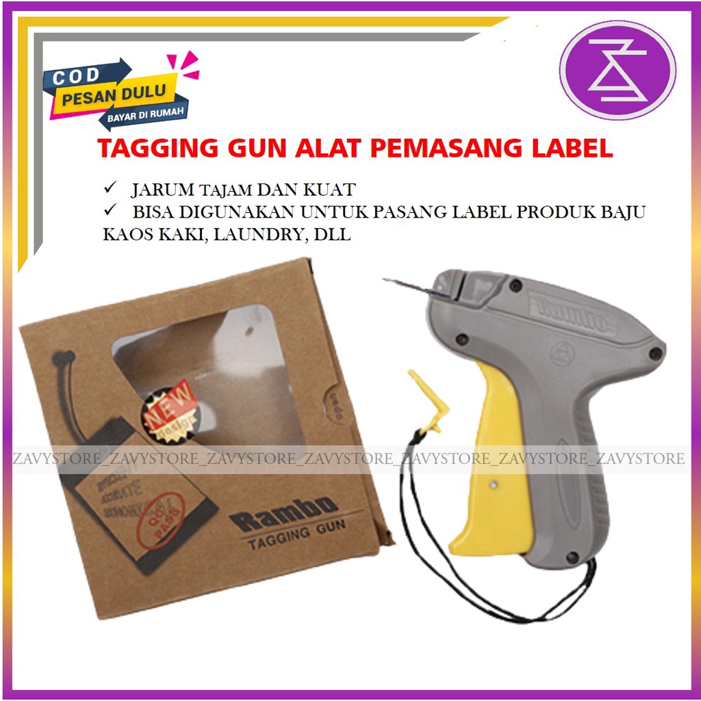 

Tag Gun Alah Pemasang Penembak Merek Label Produk Baju Pakaian Kaos Kaki Laundry Makanan Tagging Gun