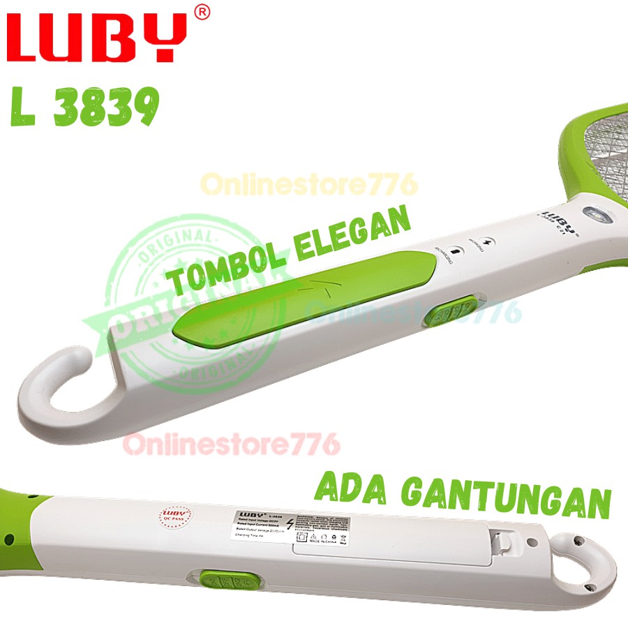 RAKET NYAMUK LUBY L3839 / PERANGKAP NYAMUK / RAKET NYAMUK / LUBY L3839 - 3839 - L3839A