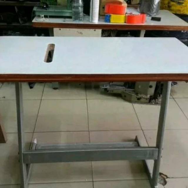 MEJA DAN KAKI MESIN JAHIT OBRAS TRADISIONAL DAN PORTABLE