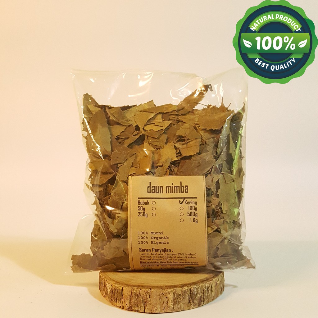 

DAUN MIMBA / MIMBO KERING 500 GRAM - Azadirachta Indica - MURNI JSR Rempah Herbal Sehat Alami