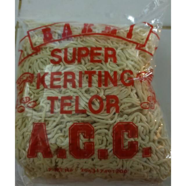 

Mie basah/mie mentah Acc bahan mie ayam 500gram